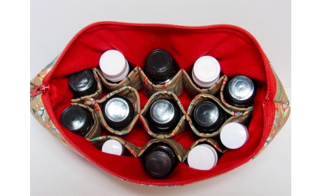 13 Bottle Essential Oil Carrying Case (5ml,10ml,15ml) For Doterra, Young Living Bottles For Aromatherapy Travel Or Storage