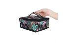 essential oil bag,essential oil bags and cases,essential oil bag carrying case Essential Oil Organizer Bag Travel Carrier Holds 5ml, 10ml, 15ml Vials – Holder for Young Living & Doterra Containers Floral