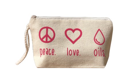 Peace Love Oils Essential Oils Bag With Wristlet