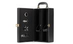 Leather Wine Box Set Travel Case For Standard Wine Bottle And Serving Accessories