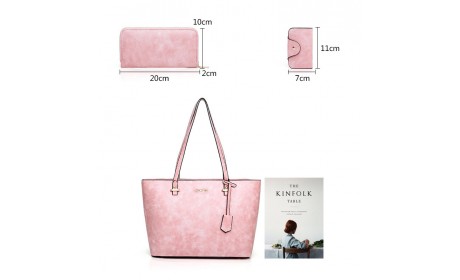 Women Fashion Handbag Shoulder Bag Clutch Bag Purse Card Holder Set 5pcs