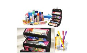 Travel Toiletry Bag Organiser Wholesale Rolling UP Cosmetic Bag for Women Foldable Hanging Cosmetic Bag