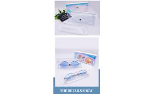 Maofar Limited Special Offer Beautiful Clear Pink Transparent Pvc Sunglasses Glasses Case
