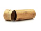 STOCK LOW MOQ sunglasses packaging boxes natural handmade round Tube Bamboo glasses case