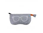 YJ Custom Printable Logo Felt Glasses Case, Reading Glasses Sunglasses Pouch