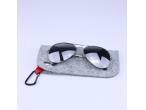 YJ Custom Printable Logo Felt Glasses Case, Reading Glasses Sunglasses Pouch