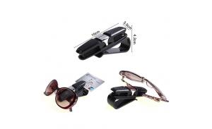 Fastener Clip Car Sun Visor Glasses Sunglasses Card Ticket Holder Clip Mount Universal Eyeglasses Clamp Car Glasses Cases