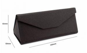 A0311 Superhot Protective Holder for Eyewear PU Leather Triangle Folding Glasses Case
