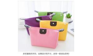 Wholesale Promotional Custom Label Nylon Toiletry Beauty Organizer Case For Women Outdoor Travelling Make Up Cosmetic Bag