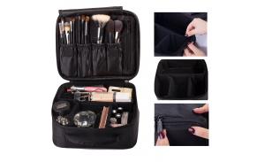 custom wholesale fashion waterproof high quality multi-function travel makeup organizer women cosmetic bag