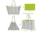 Customized Neoprene Extra Large Beach Bag - Water Resistant Beach Tote Bag for Women