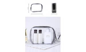 Transparent cosmetic bag travel pvc makeup brush bag