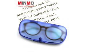 Wholesale printing logo accept hard metal eyeglass case