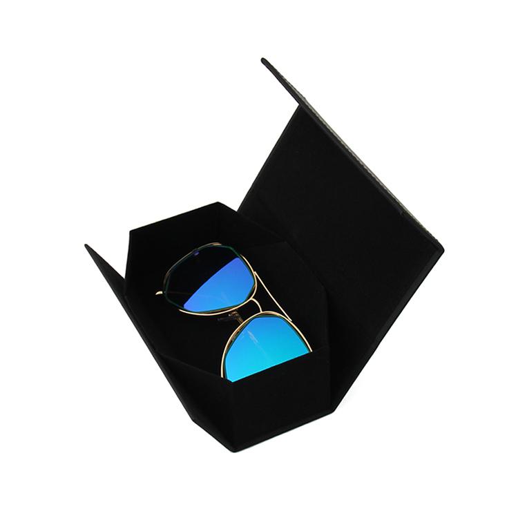 manufacture trendy new design custom logo sun glasses box cases folding