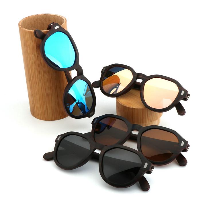 Vintage Men Women Bamboo Sunglasses Polarized Wooden frame glasses Wood case