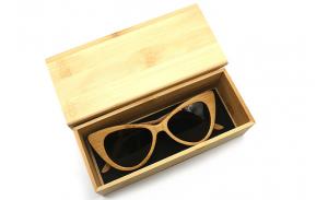 New pull out hard wholesale custom bamboo glasses case