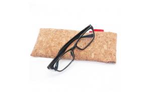 Boshiho custom eco-friendly cork folding eyeglass pouch sun glasses case wholesale