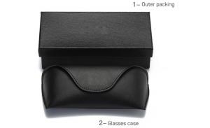 Packaging boxes glasses case men and women high-end suite glasses cloth car clip 123