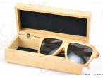 New product custom case box for sunglasses folding wood folding glasses case