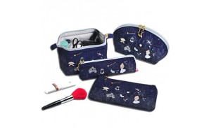 Portable Embroidery Storage Wholesale Canvas Cosmetic Bag with handbag,Brush pouch,Cosmetic bag,Wallet bag