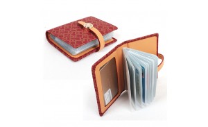 PU leather credit card holder business card holder with card slots