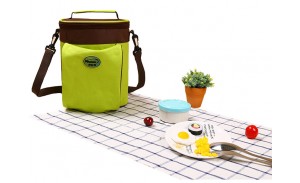Portable Extra Large Round Oxford Insulation Lunch Box Bag