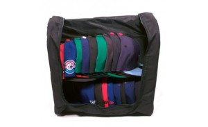 Black 24 Cap Carrier Hat Storage Pouch Bag
