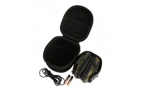 Black Custom Folding Earmuff Earphone Storage EVA Earphone Hard Case