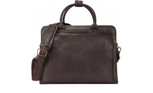 Classical Vintage Italian Leather Laptop handbag Tote Messenger Briefcase for Men