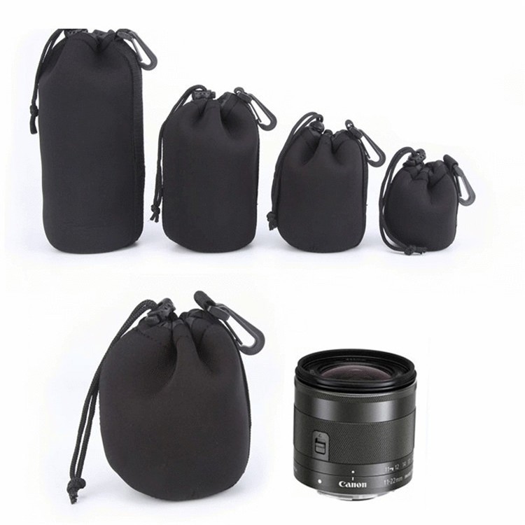 DSLR Camera Lens Pouch Camera Lens Waterproof Neoprene Carry Bag S M L XL SIZE lens bag kit