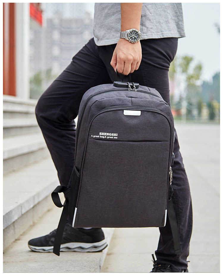 2020 custom laptop anti-theft backpack shoulder bag for men