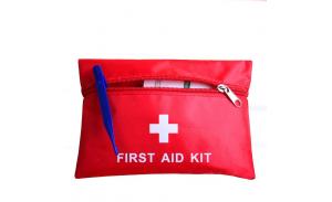 Factory wholesale promotional red cross emergency first aid kit bag with supplies